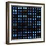 Texture Resembling Illuminated Windows in a Building at Night-Kamira-Framed Photographic Print