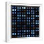 Texture Resembling Illuminated Windows in a Building at Night-Kamira-Framed Photographic Print
