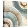 Textured Blue Circles-Emma Peal-Stretched Canvas
