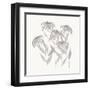 Textured Calm Flower Black Eyed Susans-Sweet Melody Designs-Framed Art Print