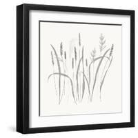 Textured Calm Wild Grasses-Sweet Melody Designs-Framed Art Print