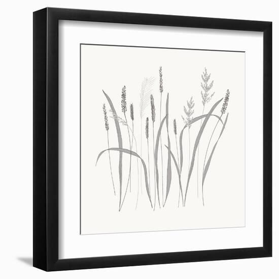 Textured Calm Wild Grasses-Sweet Melody Designs-Framed Art Print