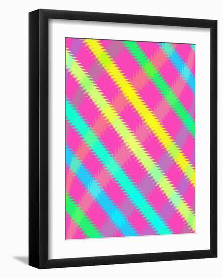 Textured Check-Louisa Hereford-Framed Giclee Print