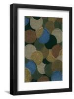 Textured Circles-Found Image Holdings Inc-Framed Photographic Print