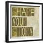 Textured Earthy Background Image And Design Element Depicting The Words "Share Your Story"-nagib-Framed Art Print