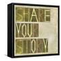 Textured Earthy Background Image And Design Element Depicting The Words "Share Your Story"-nagib-Framed Stretched Canvas