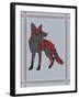 Textured Fox-Fergus Dowling-Framed Giclee Print