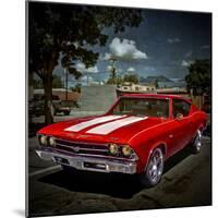 Textured Image of Classic Car in America-Salvatore Elia-Mounted Photographic Print