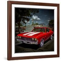 Textured Image of Classic Car in America-Salvatore Elia-Framed Photographic Print