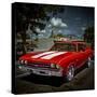 Textured Image of Classic Car in America-Salvatore Elia-Stretched Canvas