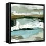 Textured Ocean Tide II-Emma Caroline-Framed Stretched Canvas
