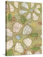 Textured Petals I-Karen Deans-Stretched Canvas