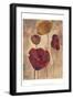 Textured Poppies I-Marietta Cohen-Framed Art Print