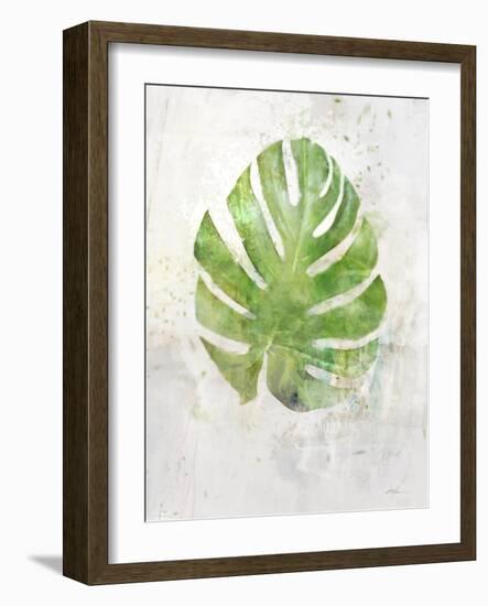 Textured Split Leaf Palm-Ken Roko-Framed Art Print