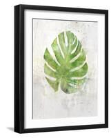 Textured Split Leaf Palm-Ken Roko-Framed Art Print