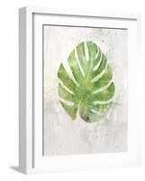 Textured Split Leaf Palm-Ken Roko-Framed Art Print