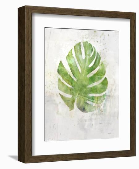 Textured Split Leaf Palm-Ken Roko-Framed Art Print