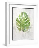 Textured Split Leaf Palm-Ken Roko-Framed Art Print