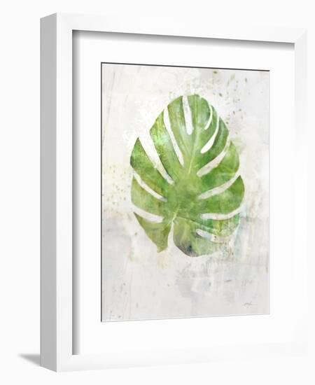 Textured Split Leaf Palm-Ken Roko-Framed Art Print