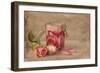 Textured Still Life of Rose Water and Roses on a Painterly Background-Anyka-Framed Photographic Print