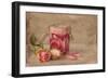 Textured Still Life of Rose Water and Roses on a Painterly Background-Anyka-Framed Photographic Print