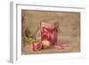 Textured Still Life of Rose Water and Roses on a Painterly Background-Anyka-Framed Photographic Print