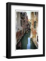 Textures on Canals of Venice Along with Bridges and Old Homes-Darrell Gulin-Framed Photographic Print