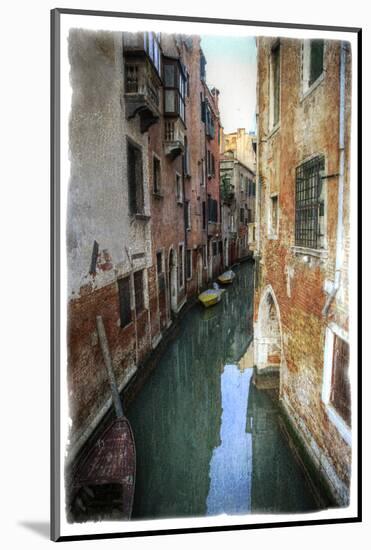 Textures on Canals of Venice Along with Bridges and Old Homes-Darrell Gulin-Mounted Photographic Print