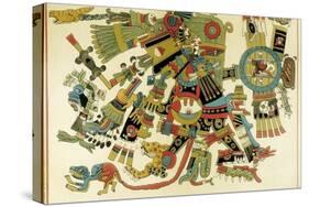Tezcatlipoca, Aztec Lord of Days, War, Heaven and Earth, Antagonist of Quetzalcoatl-null-Stretched Canvas