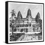 Th Chief Façade of the Temple at Angkor-Wat, Cambodia, 1895-null-Framed Stretched Canvas