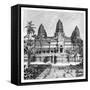 Th Chief Façade of the Temple at Angkor-Wat, Cambodia, 1895-null-Framed Stretched Canvas
