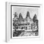 Th Chief Façade of the Temple at Angkor-Wat, Cambodia, 1895-null-Framed Giclee Print