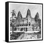 Th Chief Façade of the Temple at Angkor-Wat, Cambodia, 1895-null-Framed Stretched Canvas
