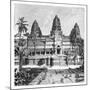 Th Chief Façade of the Temple at Angkor-Wat, Cambodia, 1895-null-Mounted Giclee Print