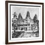 Th Chief Façade of the Temple at Angkor-Wat, Cambodia, 1895-null-Framed Giclee Print