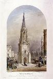 Wellington Clock Tower at the Southern End of Southwark Bridge, London, 1854-TH Ellis-Giclee Print