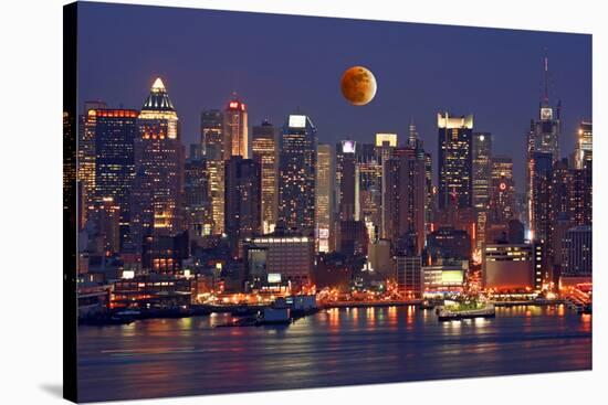 Th New York City Skyline-Gary718-Stretched Canvas