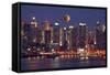 Th New York City Skyline-Gary718-Framed Stretched Canvas