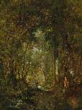 Pond at the Edge of a Wood-Th?odore Rousseau-Stretched Canvas