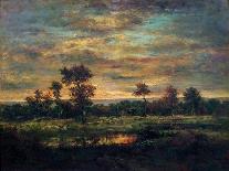 Pond at the Edge of a Wood-Th?odore Rousseau-Stretched Canvas