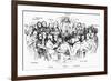 Thackeray among the 'fraserians'-Daniel Maclise-Framed Giclee Print