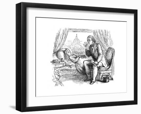 Thackeray Reading-Richard Doyle-Framed Giclee Print