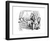 Thackeray Reading-Richard Doyle-Framed Giclee Print