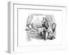 Thackeray Reading-Richard Doyle-Framed Giclee Print