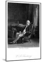 Thackeray Seated-null-Mounted Art Print