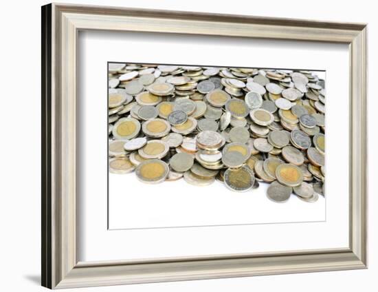 Thai Baht Coins-Anan Kaewkhammul-Framed Photographic Print