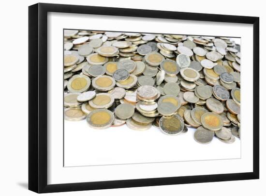 Thai Baht Coins-Anan Kaewkhammul-Framed Photographic Print