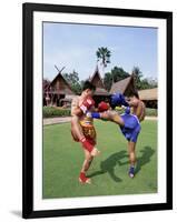 Thai Boxers, the Rose Garden, Bangkok, Thailand, Southeast Asia, Asia-Gavin Hellier-Framed Photographic Print