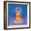 Thai Buddha on Lotus Flower, Illustration-Phiphat Suwanmon-Framed Art Print