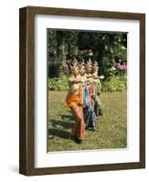 Thai Dancing, Oriental Gardens, Bangkok, Thailand, Southeast Asia-Philip Craven-Framed Photographic Print